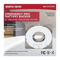 9" SQ BLINK PRO EM BATT BACKUP - 62-1727-EM