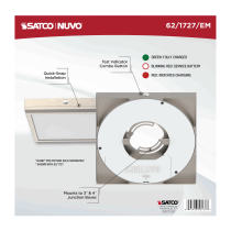 9" SQ BLINK PRO EM BATT BACKUP - 62-1727-EM