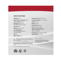 7" LED DISK LIGHT WHITE FINISH - 62-1800R1