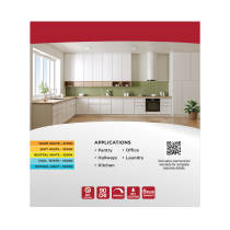 7" LED DISK LIGHT WHITE FINISH - 62-1800R1