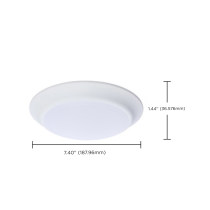 7" LED DISK LIGHT WHITE FINISH - 62-1801R1