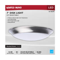 7" LED DISK LIGHT BN FINISH - 62-1802R1