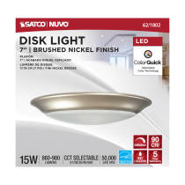 7" LED DISK LIGHT BN FINISH - 62-1802