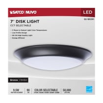 7" LED DISK LIGHT BRONZE FINIS - 62-1803R1