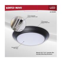 7" LED DISK LIGHT BRONZE FINIS - 62-1803R1