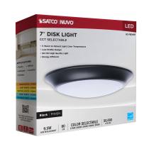 7" LED DISK LIGHT BLACK FINISH - 62-1804R1