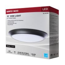 10" LED DISK LIGHT BRONZE FIN - 62-1813R1