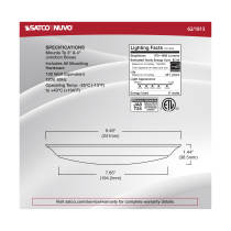 10" LED DISK LIGHT BRONZE FIN - 62-1813