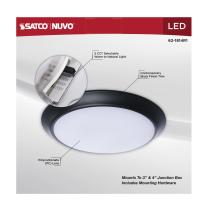 10" LED DISK LIGHT BLACK FIN - 62-1814R1