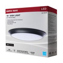 10" LED DISK LIGHT BLACK FIN - 62-1814R1