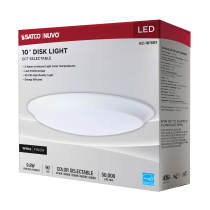 10" LED 9.8W DISK LIGHT WHITE - 62-1815R1