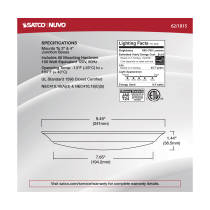 10" LED 9.5W DISK LIGHT WHITE - 62-1815