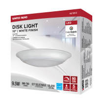 10" LED 9.5W DISK LIGHT WHITE - 62-1815