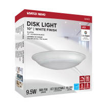 10" LED 9.5W DISK LIGHT WHITE - 62-1815