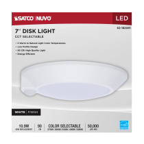 7" LED DISK LIGHT W/ OCC WHITE - 62-1820R1