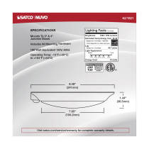 10" LED DISK LIGHT W/ OCC WHIT - 62-1821