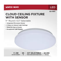 11" LED CLOUD FIXTURE W/SENSOR - 62-1851