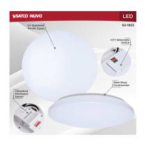 14" LED CLOUD FIXTURE W/SENSOR - 62-1853