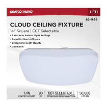 14" SQUARE LED CLOUD FIXTURE - 62-1856