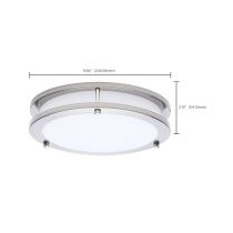 LED GLAMOUR BN 10" FLUSH - 62-1875