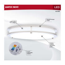 LED GLAMOUR BN 13" FLUSH - 62-1876