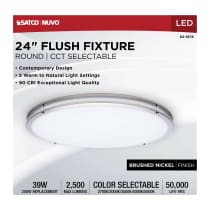 LED GLAMOUR BN 24" FLUSH - 62-1878