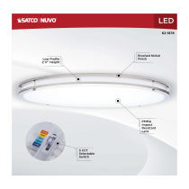 LED GLAMOUR BN 24" FLUSH - 62-1878