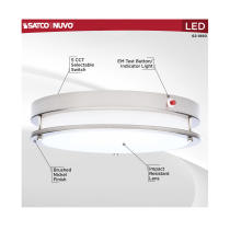 LED EM 13" GLAMOUR FLUSH - 62-1890