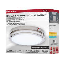 LED EM 13" GLAMOUR FLUSH - 62-1890