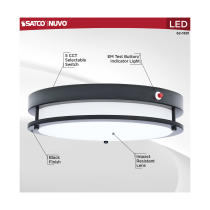 LED EM 13" GLAMOUR FLUSH - 62-1891