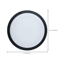 LED EM 13" GLAMOUR FLUSH - 62-1891