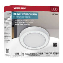 BLINK 8W LED 5" ROUND WHITE - 62-1900