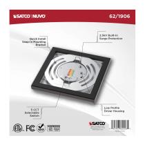 BLINK 8W LED 5" SQUARE BRONZE - 62-1906