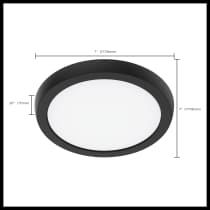 BLINK 10W LED 7" ROUND BLACK - 62-1911