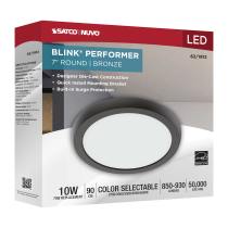 BLINK 10W LED 7" ROUND BRONZE - 62-1912
