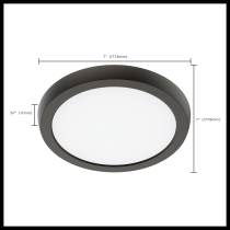 BLINK 10W LED 7" ROUND BRONZE - 62-1912