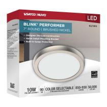 BLINK 10W LED 7" RND BR. NICK - 62-1913