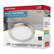 BLINK 10W LED 7" RND BR. NICK - 62-1913