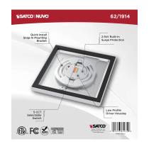 BLINK 10W LED 7" SQUARE WHITE - 62-1914