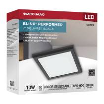 BLINK 10W LED 7" SQUARE BLACK - 62-1915