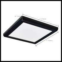 BLINK 10W LED 7" SQUARE BLACK - 62-1915