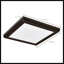 BLINK 10W LED 7" SQUARE BRONZE - 62-1916