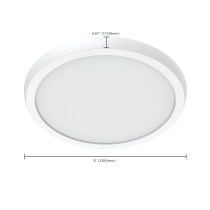 BLINK 11W LED 9" ROUND WHITE - 62-1920