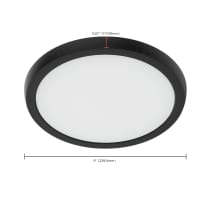 BLINK 11W LED 9" ROUND BLACK - 62-1921