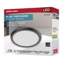 BLINK 11W LED 9" ROUND BRONZE - 62-1922