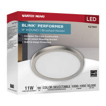 BLINK 11W LED 9" RND BR. NICK - 62-1923