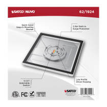 BLINK 11W LED 9" SQUARE WHITE - 62-1924