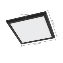 BLINK 11W LED 9" SQUARE BLACK - 62-1925