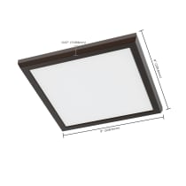 BLINK 11W LED 9" SQUARE BRONZE - 62-1926