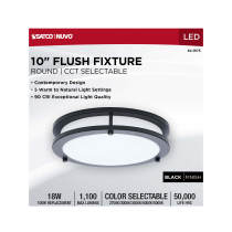 LED GLAMOUR BL 10" FLUSH - 62-1975